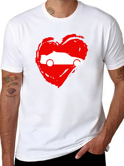 Camiseta Negra con Corazón y Coche