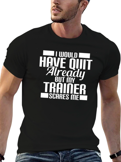 Camiseta Negra: Mi Entrenador Da Miedo