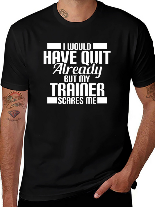 Camiseta Negra: Mi Entrenador Da Miedo