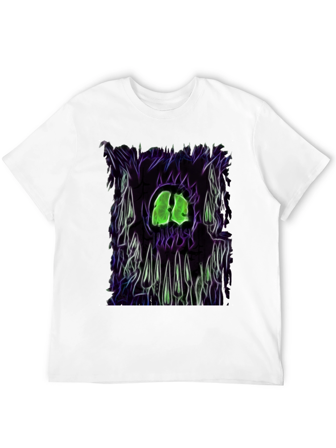 Camiseta Negra con Diseño Gráfico Monstruoso