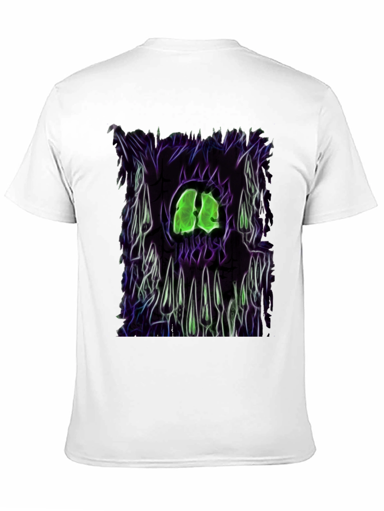 Camiseta Negra con Diseño Gráfico Monstruoso