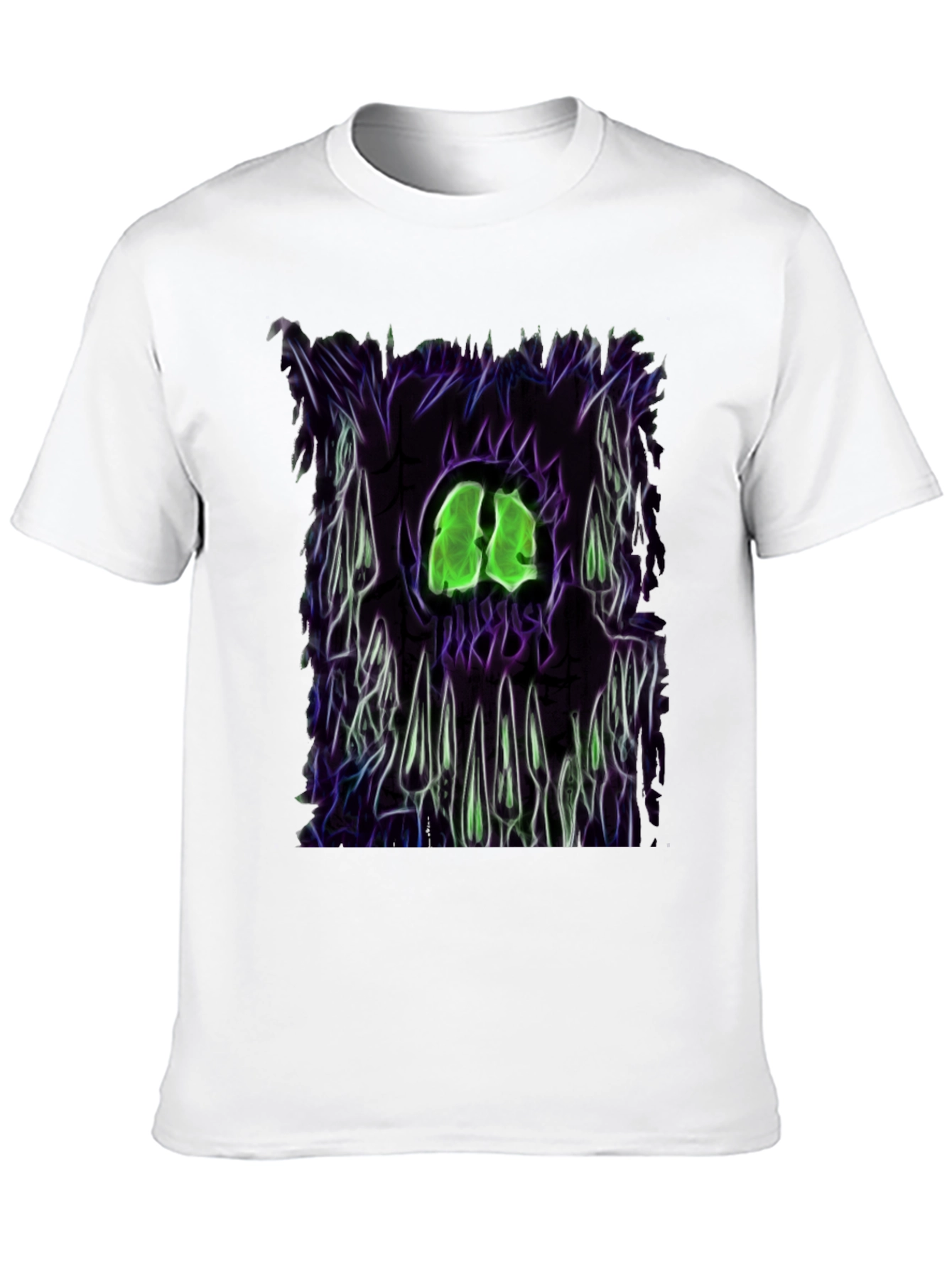 Camiseta Negra con Diseño Gráfico Monstruoso