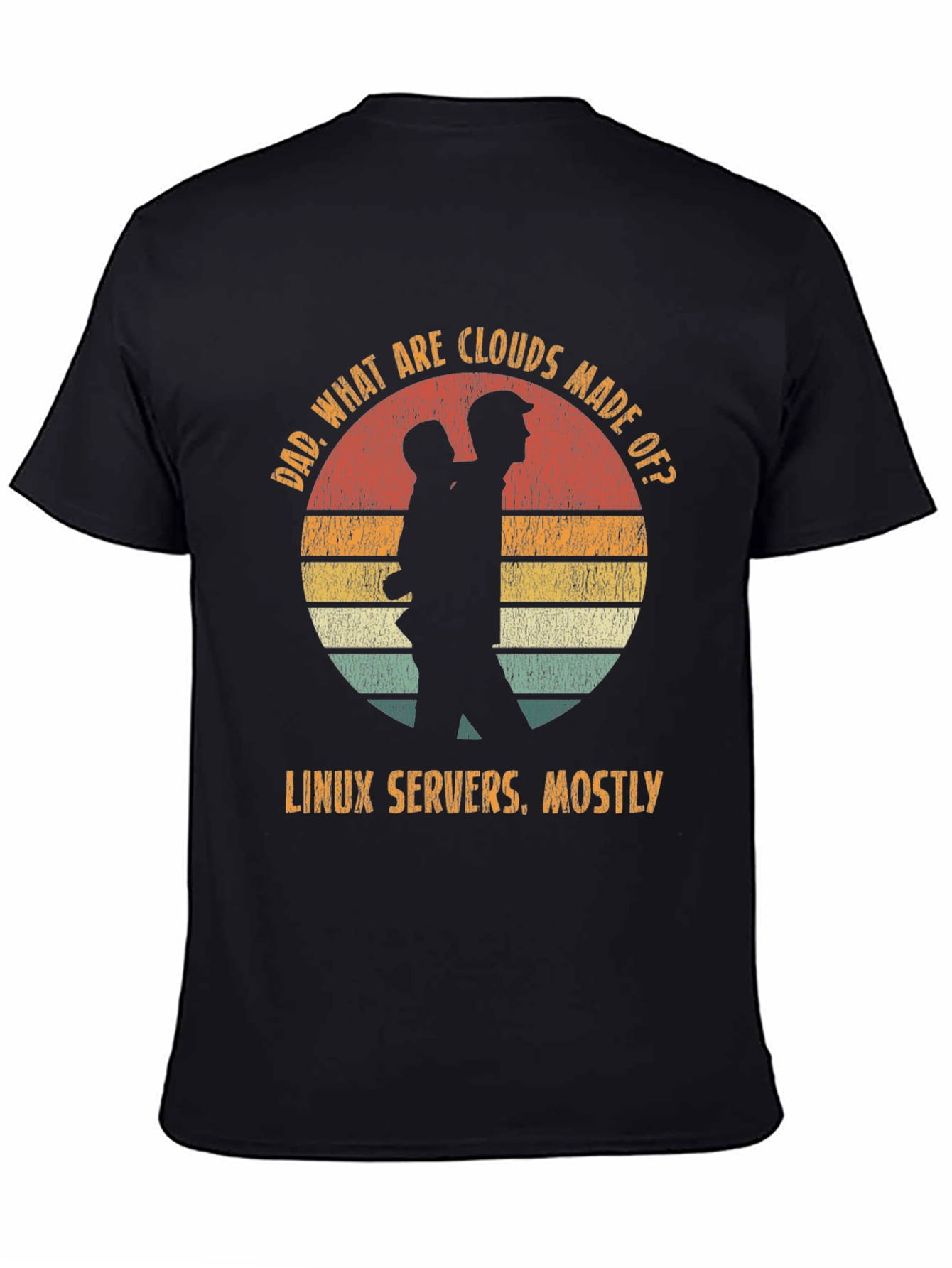 Camiseta Hombre: Nubes Linux Servers