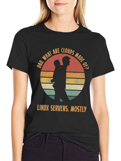 Camiseta Hombre: Nubes Linux Servers