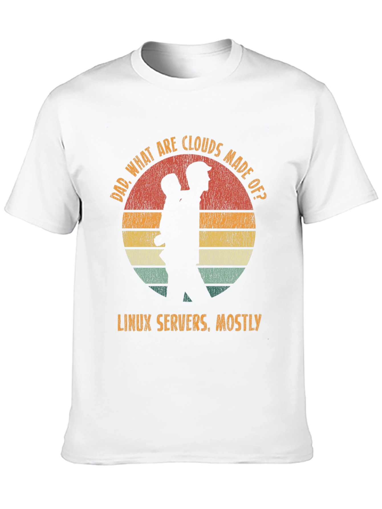 Camiseta Hombre: Nubes Linux Servers