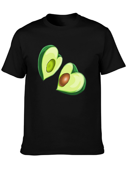 Camiseta Negra con Aguacates Enamorados