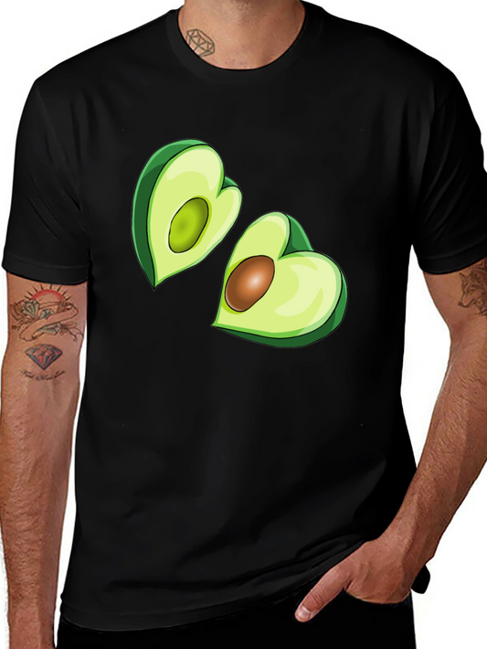 Camiseta Negra con Aguacates Enamorados