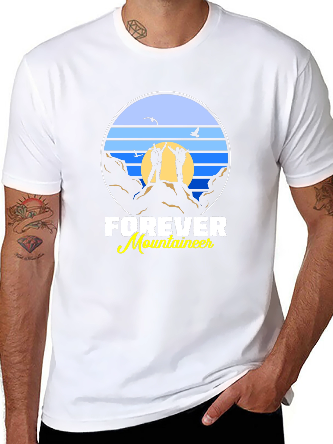 Camiseta Negra Forever Mountaineer
