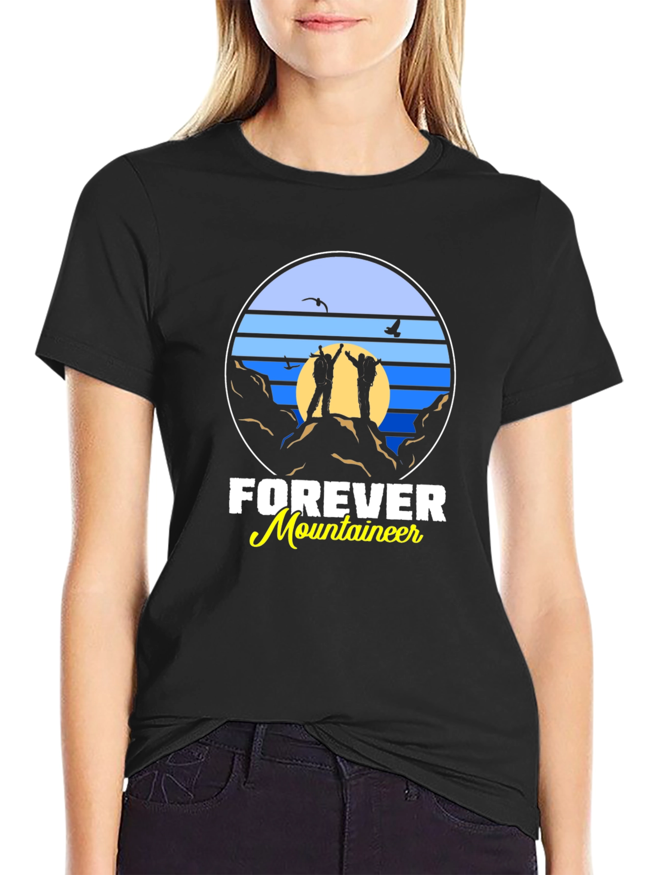 Camiseta Negra Forever Mountaineer