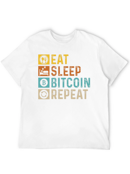 Camiseta Bitcoin: Come Duerme Invierte Repite