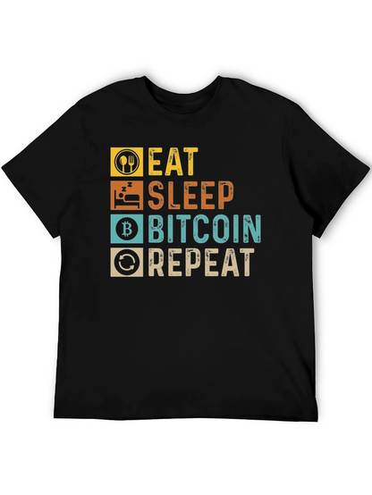 Camiseta Bitcoin: Come Duerme Invierte Repite