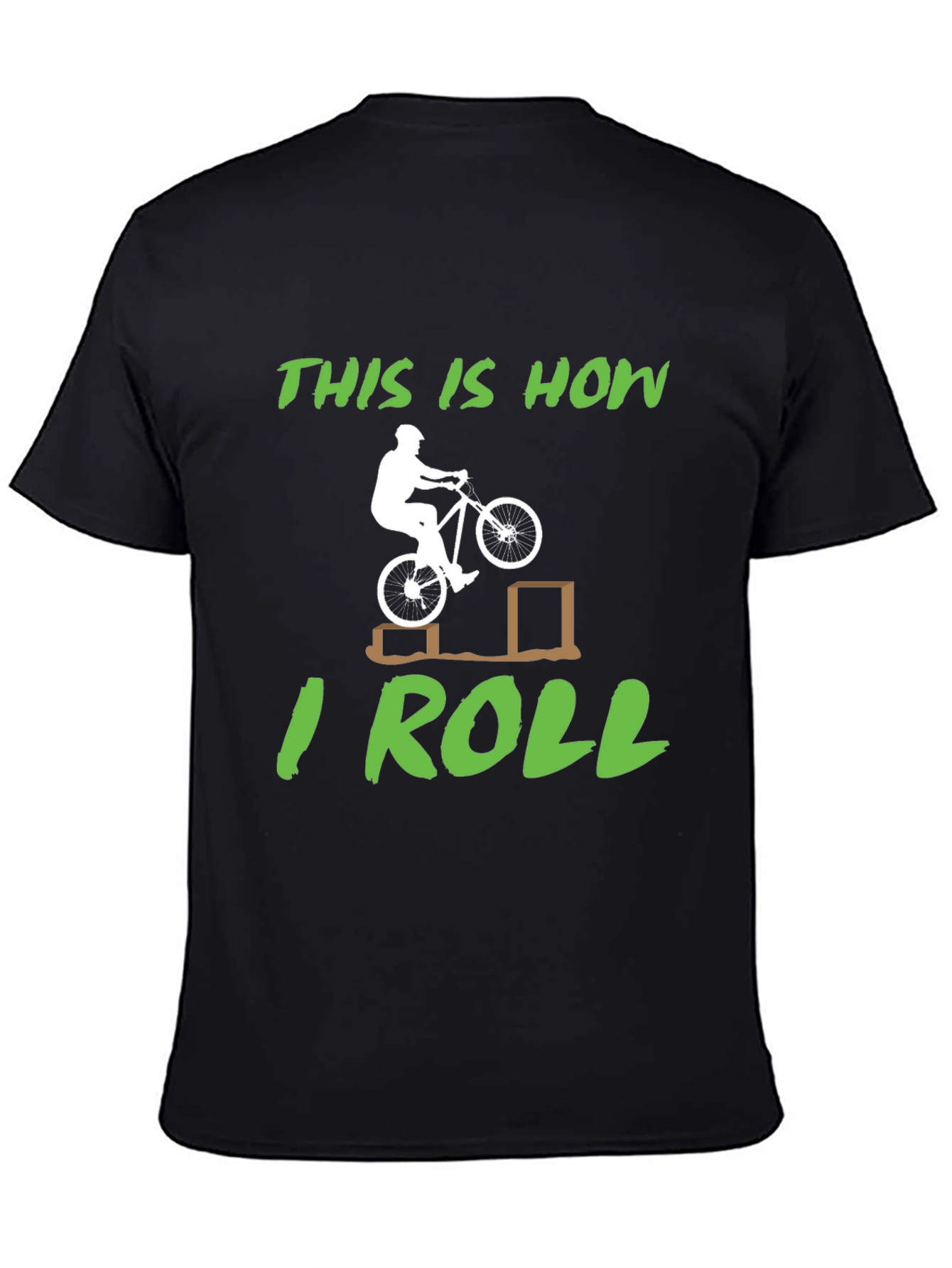 Camiseta Negra Así es como ruedo para Ciclismo