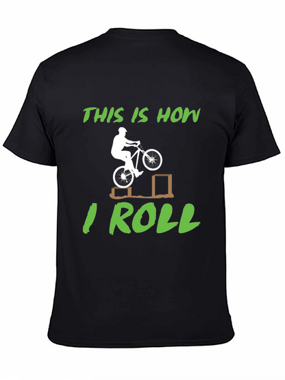 Camiseta Negra Así es como ruedo para Ciclismo