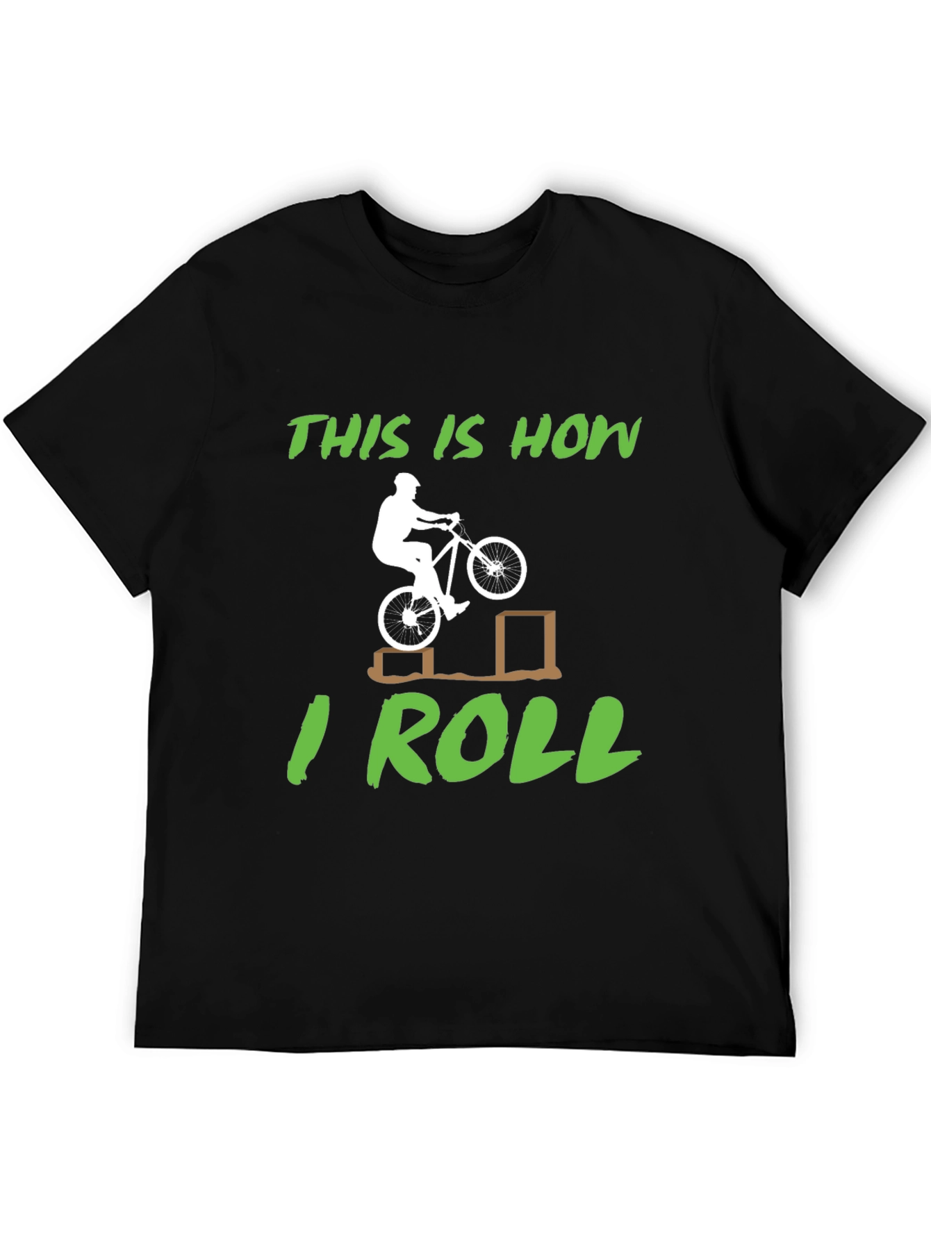 Camiseta Negra Así es como ruedo para Ciclismo
