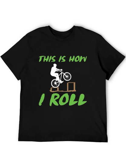 Camiseta Negra Así es como ruedo para Ciclismo