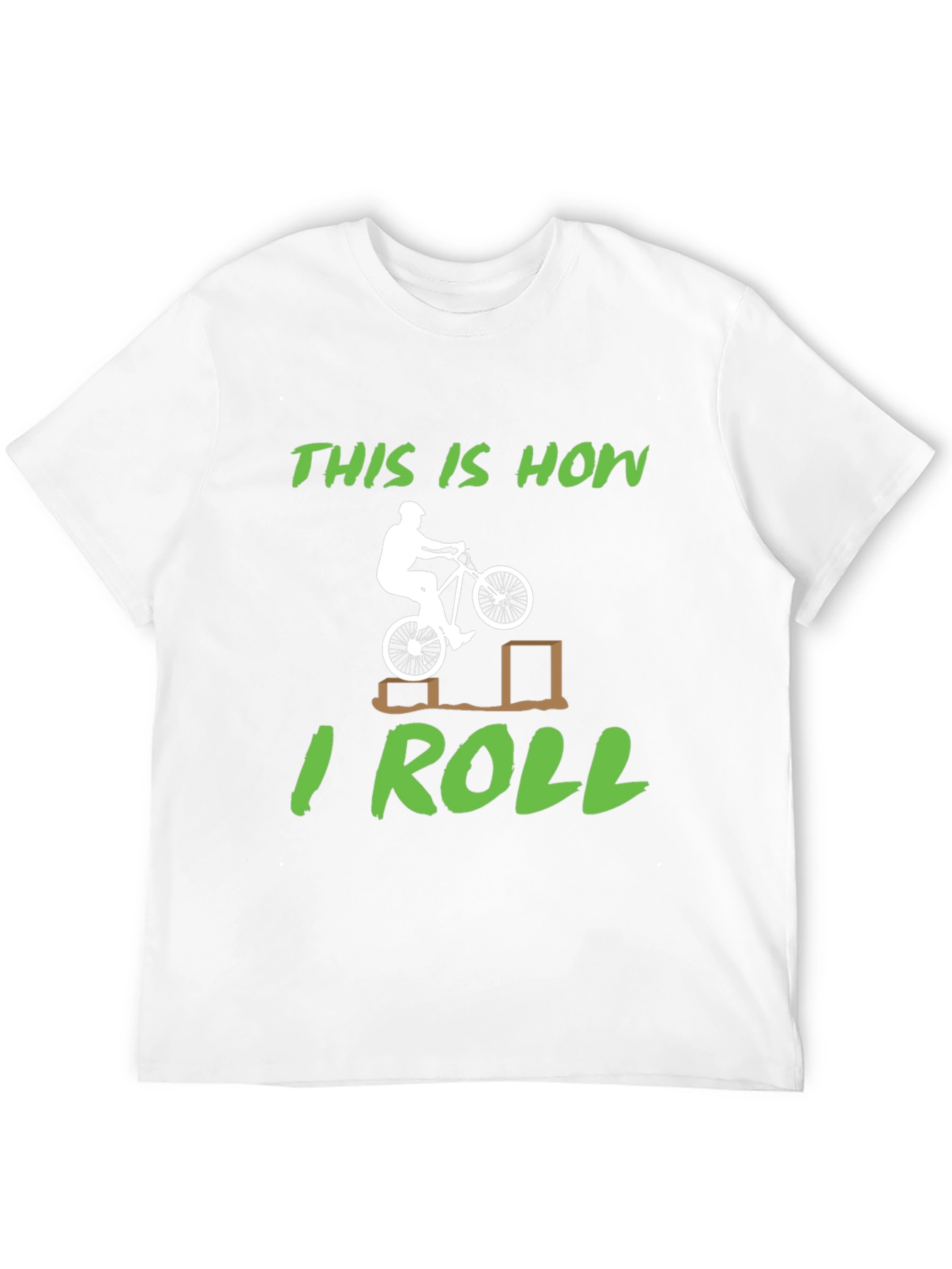 Camiseta Negra Así es como ruedo para Ciclismo