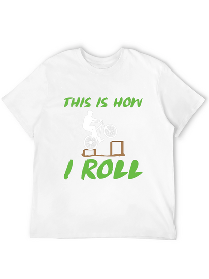 Camiseta Negra Así es como ruedo para Ciclismo