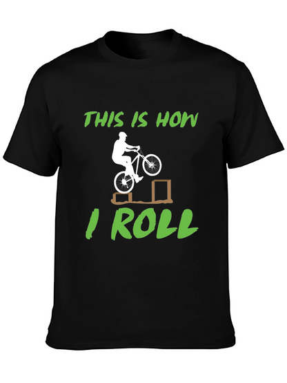 Camiseta Negra Así es como ruedo para Ciclismo