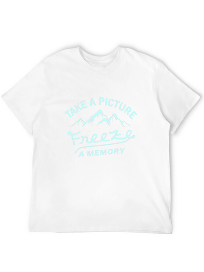 Camiseta Negra Take a Picture Freeze a Memory
