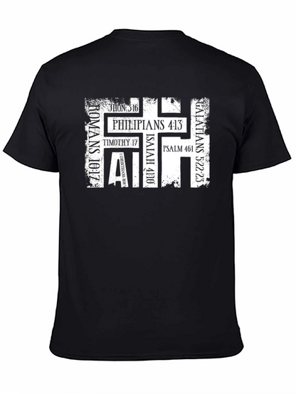Camiseta Cristiana Fe Versículos Bíblicos