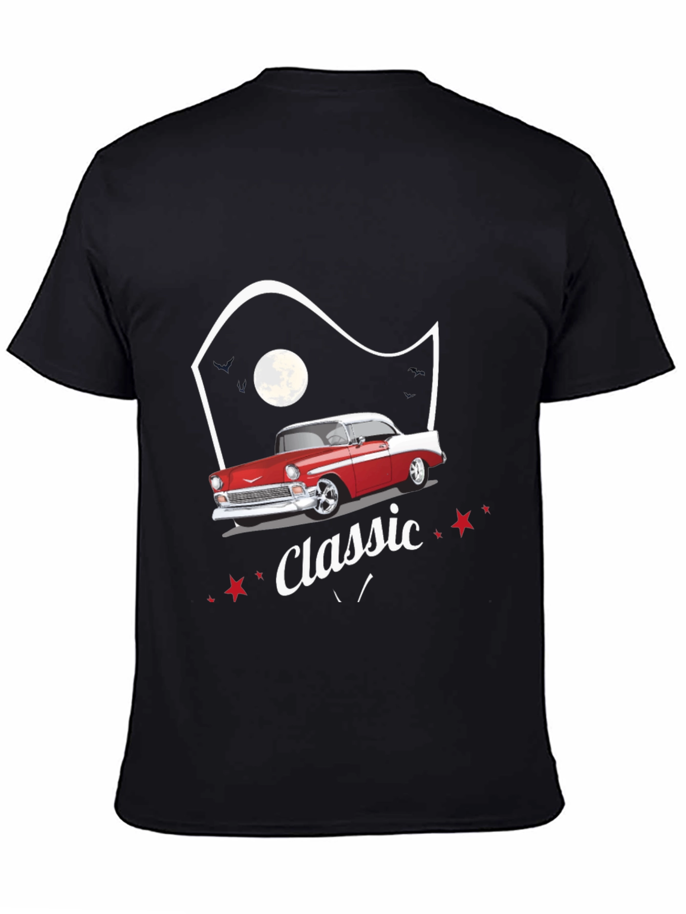 Camiseta Clásica Coche Retro para Hombre