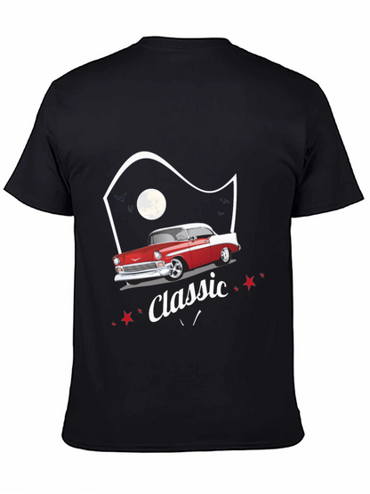 Camiseta Clásica Coche Retro para Hombre