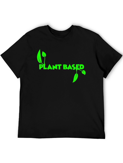 Camiseta Negra Plant Based para Hombre
