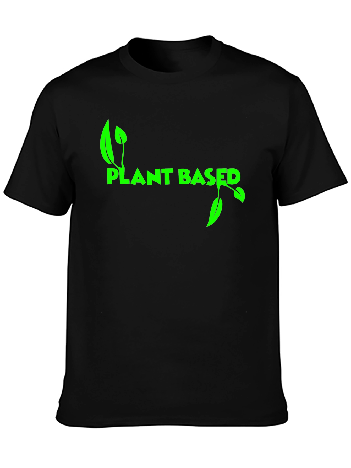 Camiseta Negra Plant Based para Hombre