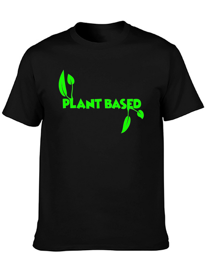 Camiseta Negra Plant Based para Hombre
