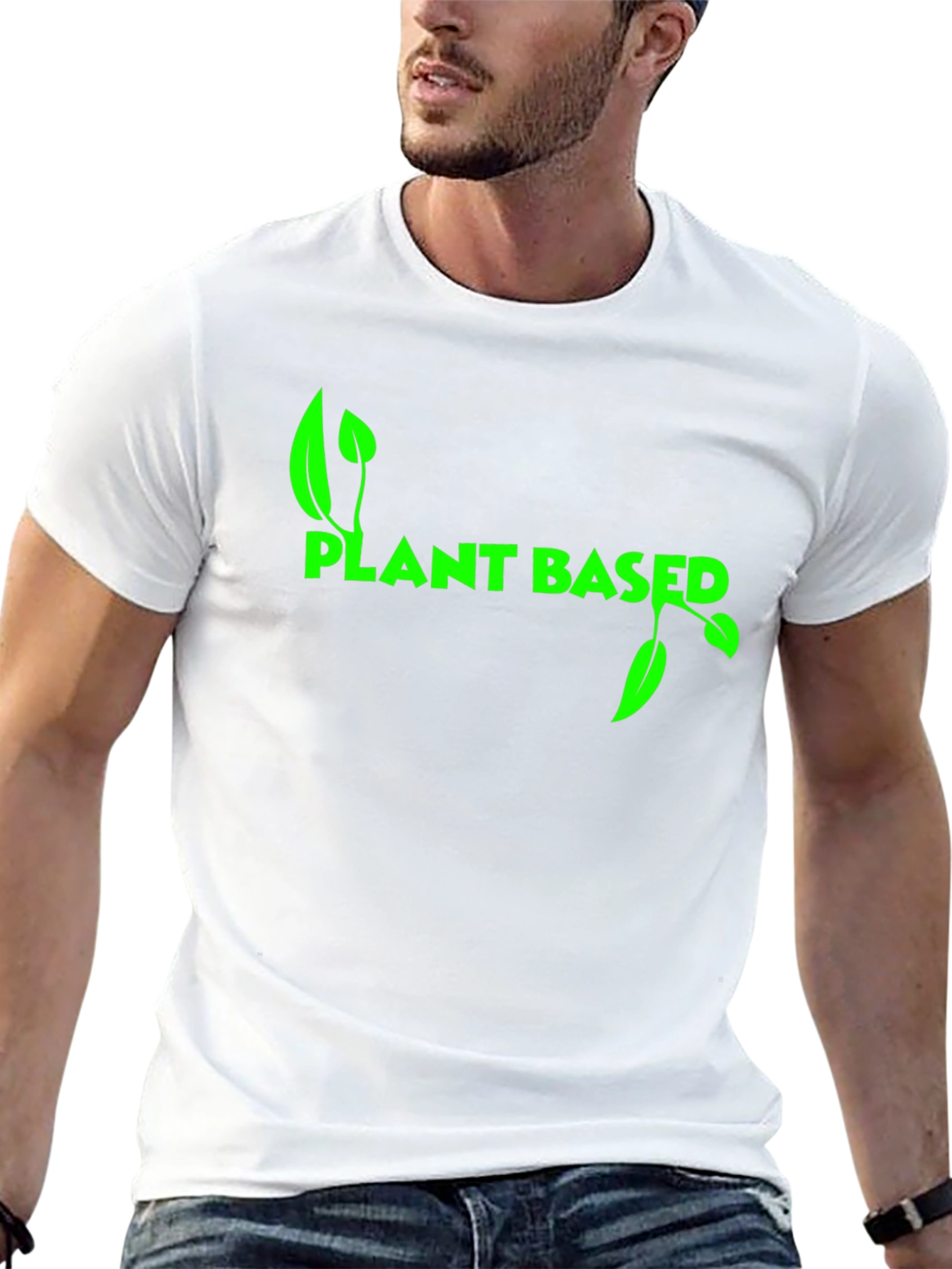 Camiseta Negra Plant Based para Hombre