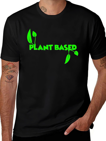 Camiseta Negra Plant Based para Hombre
