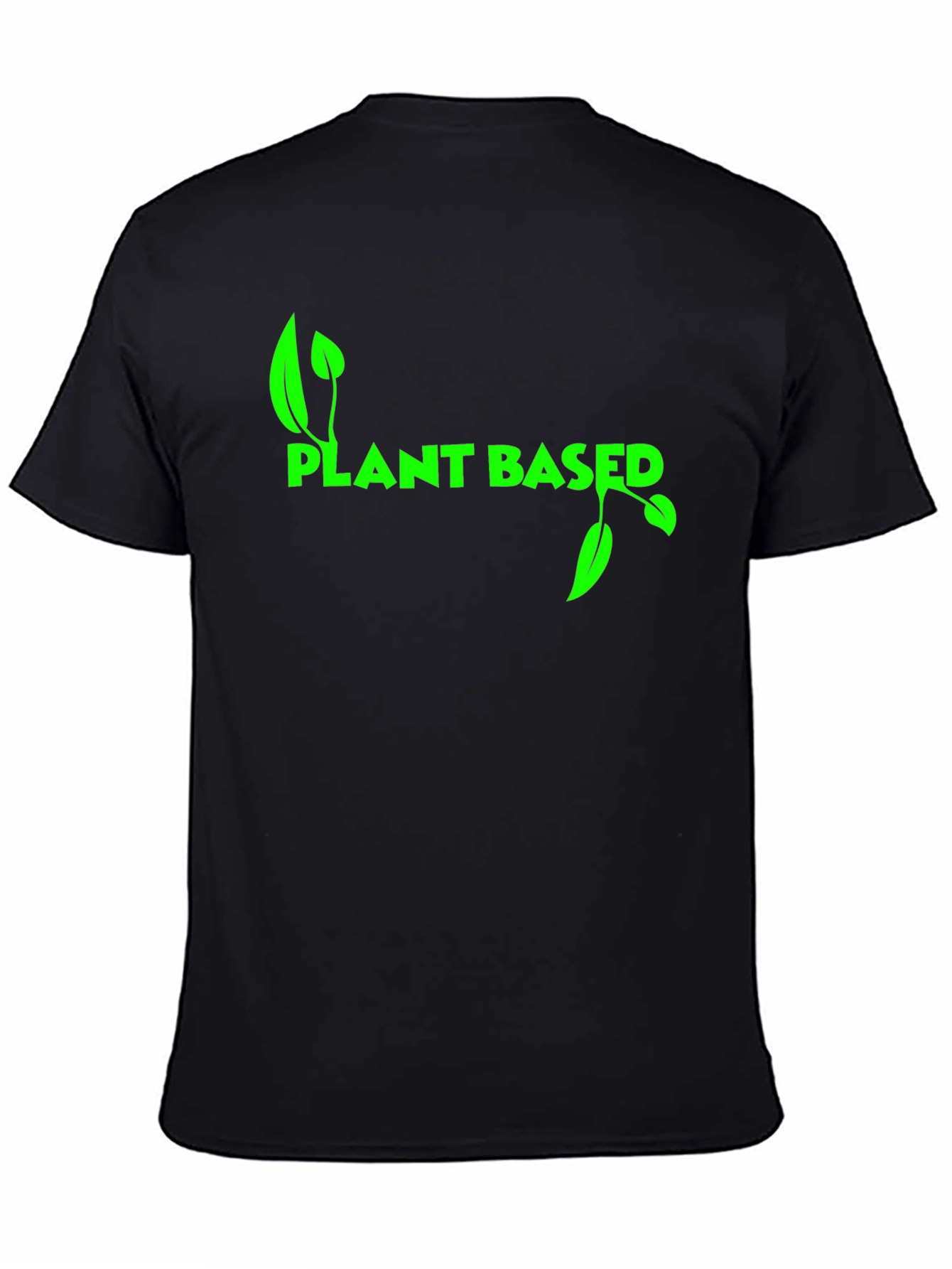Camiseta Negra Plant Based para Hombre