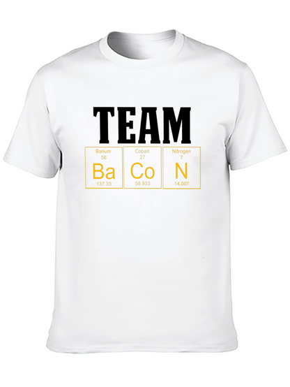 Camiseta Hombre Team Bacon - Tabla Periódica Divertida