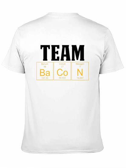 Camiseta Hombre Team Bacon - Tabla Periódica Divertida