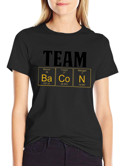 Camiseta Hombre Team Bacon - Tabla Periódica Divertida