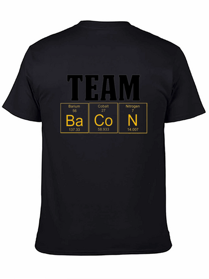 Camiseta Hombre Team Bacon - Tabla Periódica Divertida