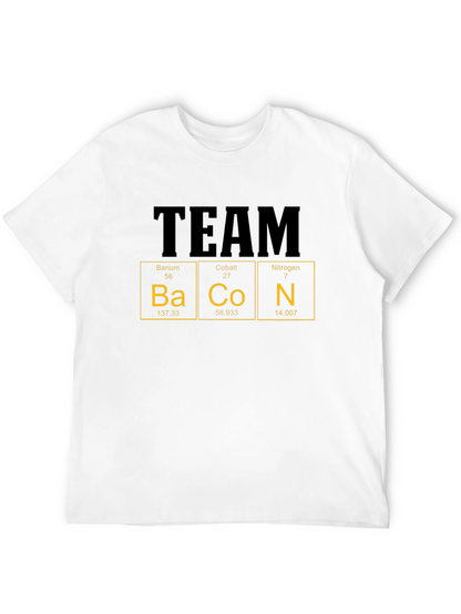 Camiseta Hombre Team Bacon - Tabla Periódica Divertida