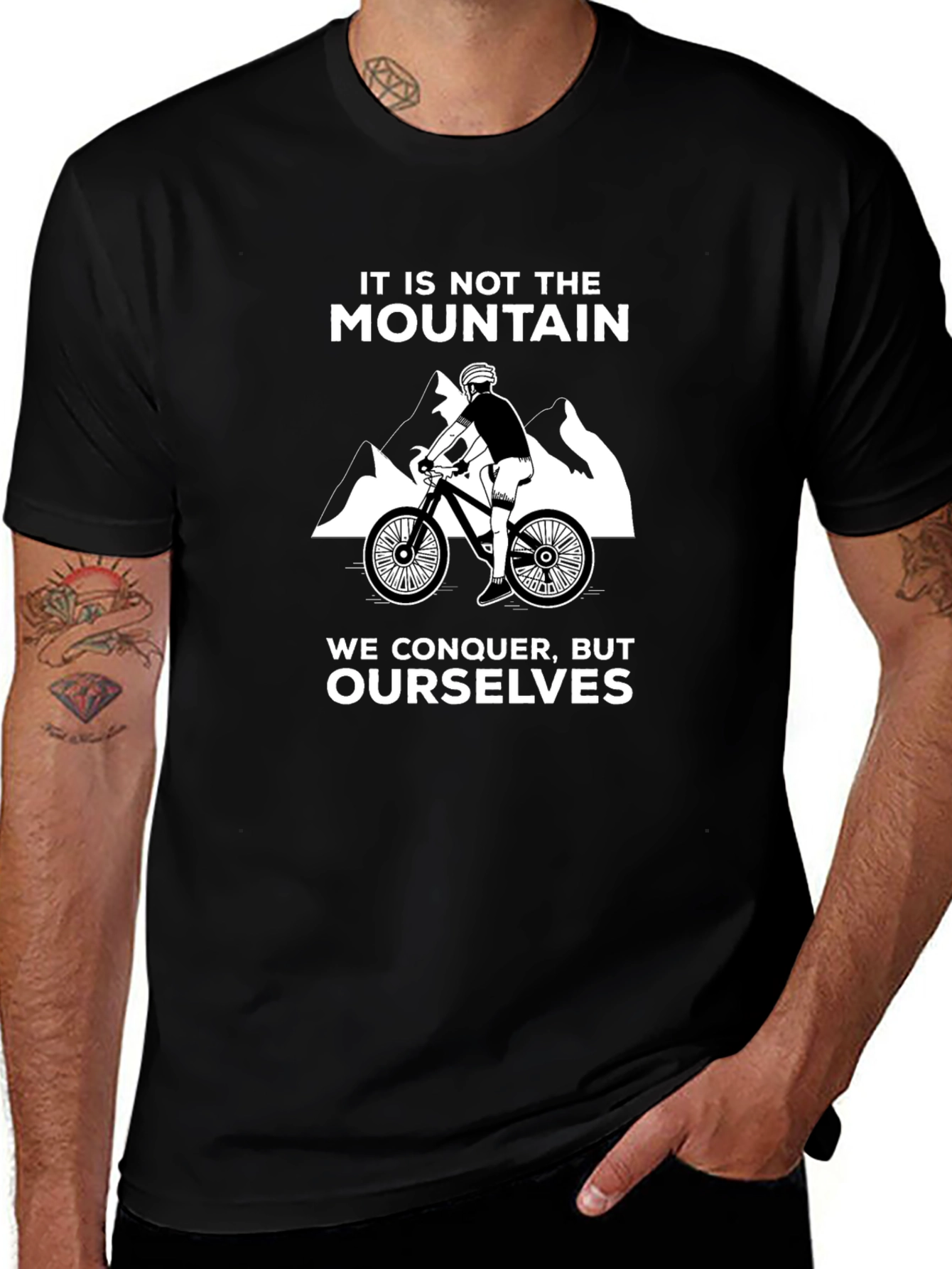 Camiseta Ciclismo de Montaña: Supérate a ti Mismo