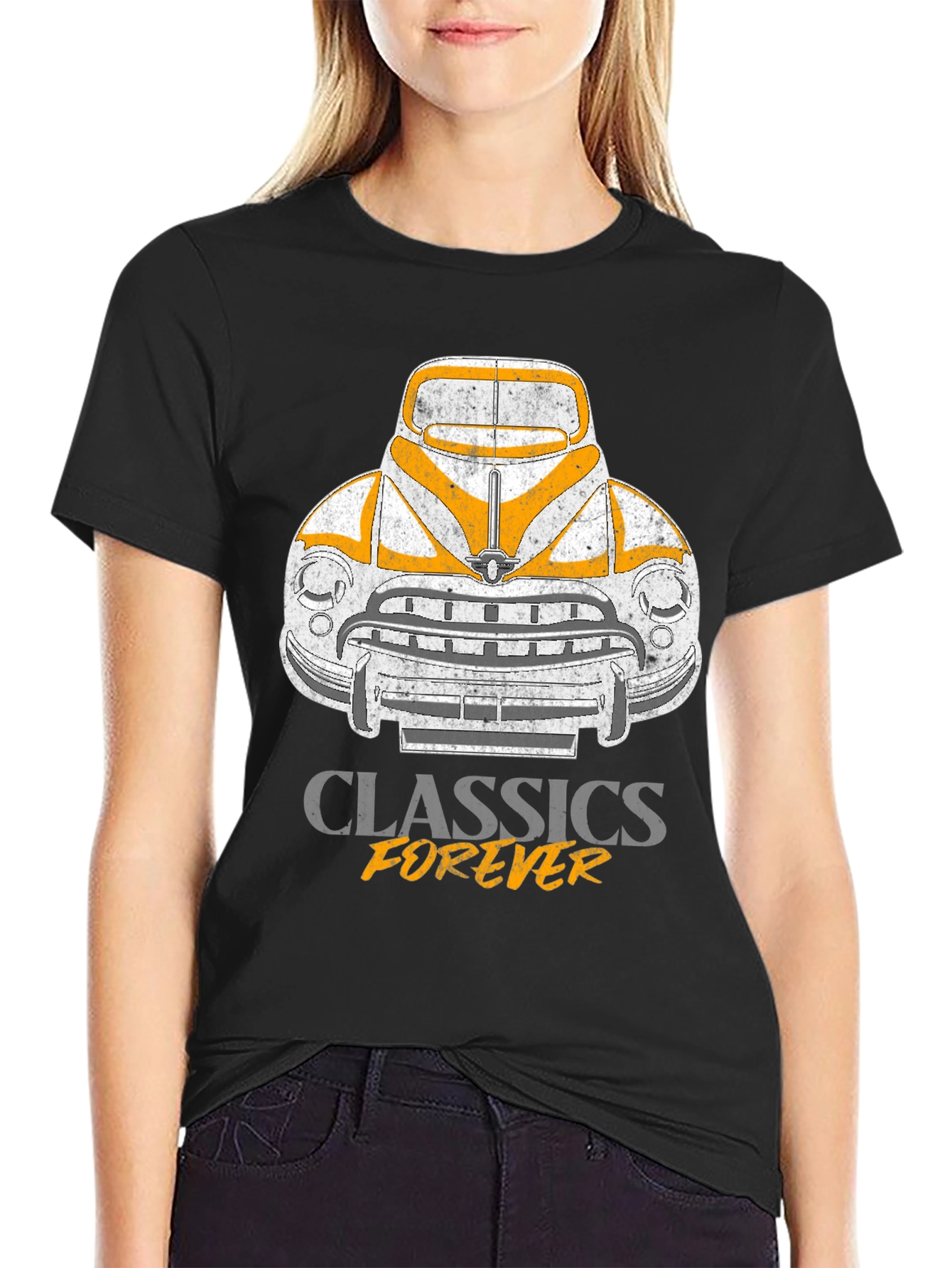 Camiseta Clásicos Forever - Diseño Retro Automóvil