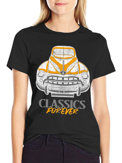 Camiseta Clásicos Forever - Diseño Retro Automóvil