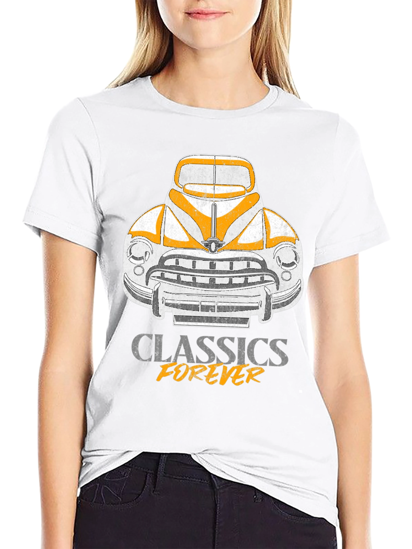 Camiseta Clásicos Forever - Diseño Retro Automóvil