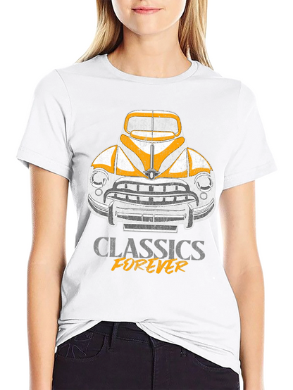 Camiseta Clásicos Forever - Diseño Retro Automóvil