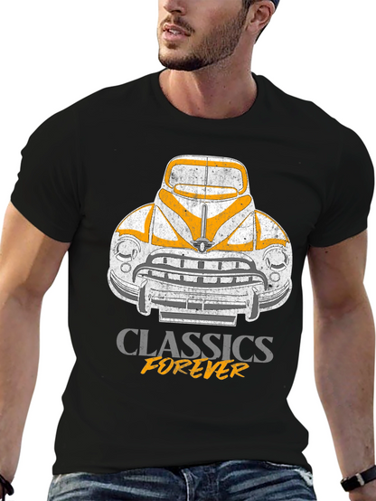 Camiseta Clásicos Forever - Diseño Retro Automóvil
