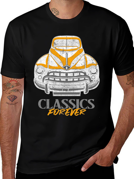 Camiseta Clásicos Forever - Diseño Retro Automóvil