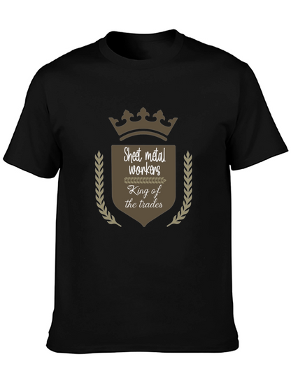 Camiseta Negra: Rey de la Chapa Metálica