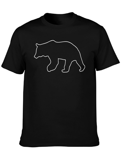 Camiseta Negra con Diseño de Oso