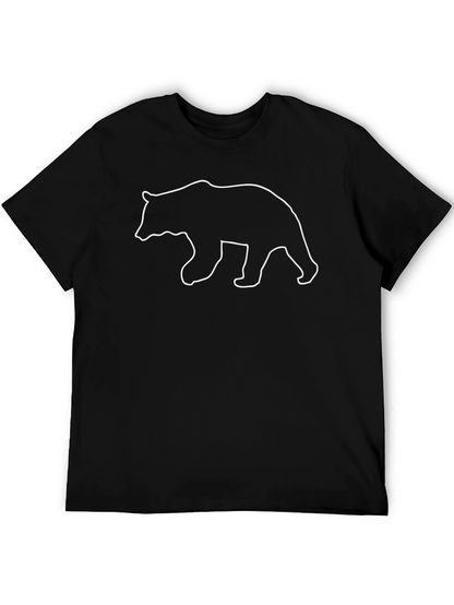 Camiseta Negra con Diseño de Oso