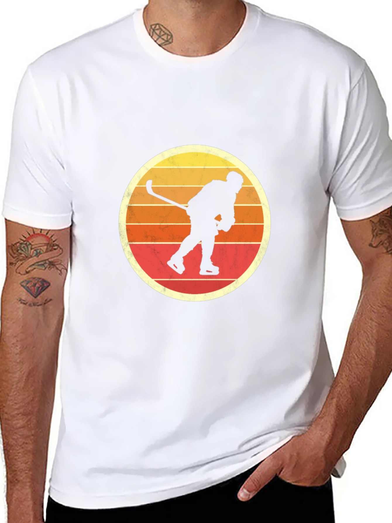Camiseta Retro Hockey sobre Hielo
