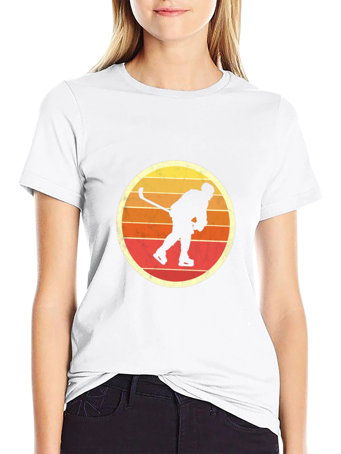 Camiseta Retro Hockey sobre Hielo