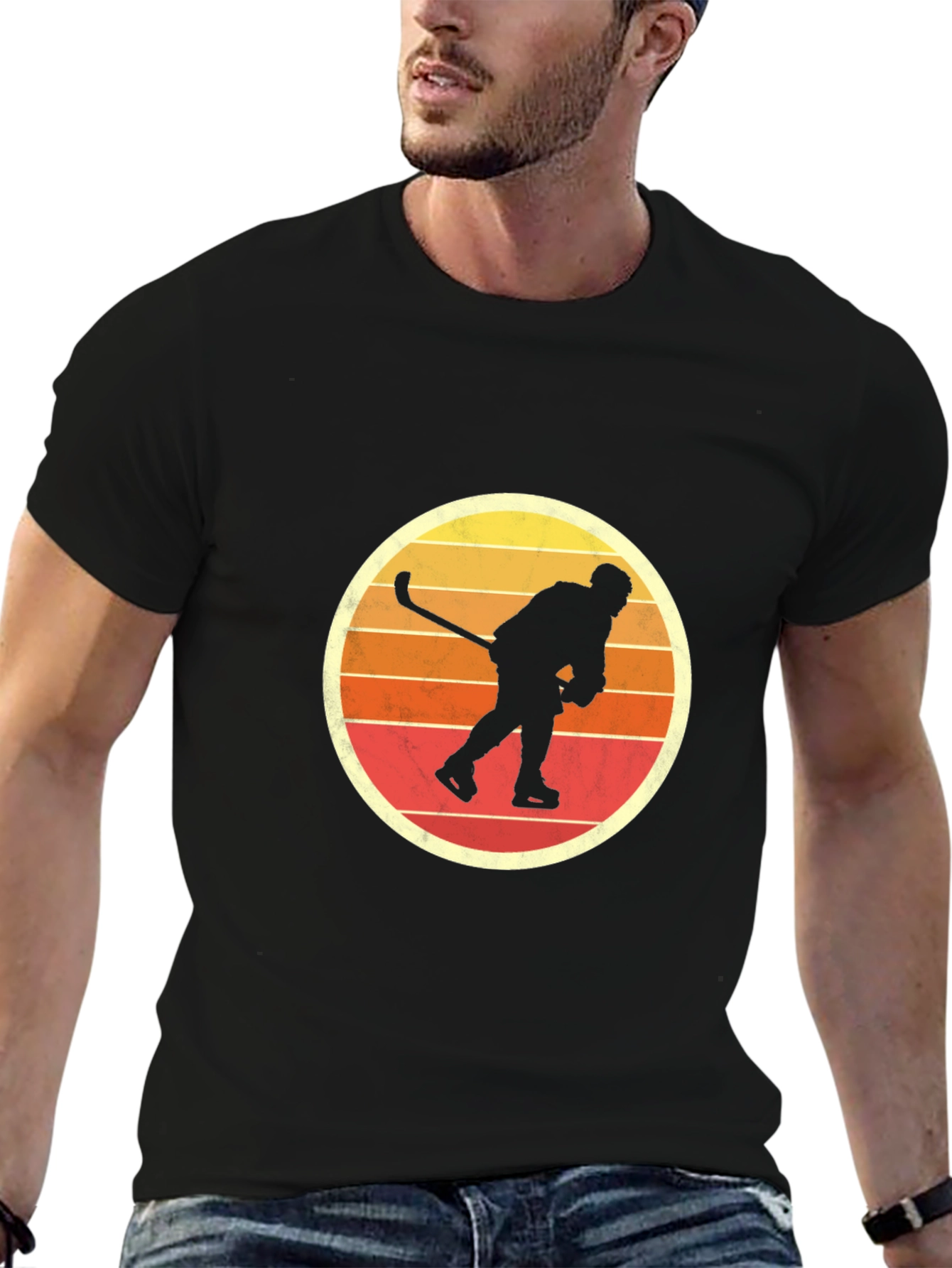 Camiseta Retro Hockey sobre Hielo
